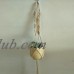 Girl12Queen Handcrafted Braided Rope Hanging Net Basket Flower Pot Holder Plant Hanger   